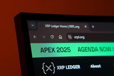 Dhaka, Bangladesh- 02 June 2025: Close-up of a computer screen displaying the XRP Ledger web