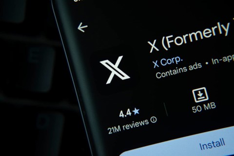 Dhaka, Bangladesh- 27 July 2025: X app from Google Playstore is displayed on a smartphone screen