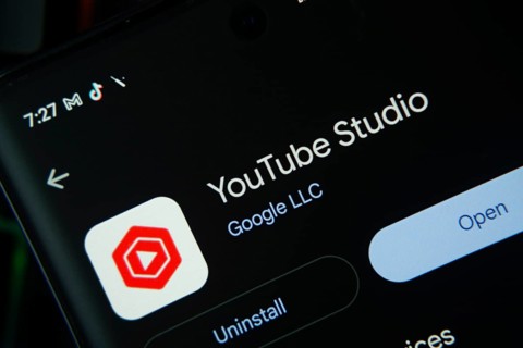 Dhaka, Bangladesh- 27 July 2025: Screen displaying youtube studio app with open and uninstall