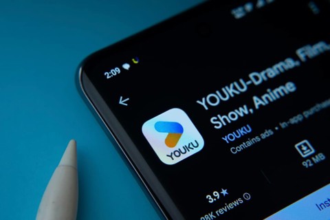Dhaka, Bangladesh- 16 July 2025: YOUKU app from Google Playstore is displayed on a smartphone