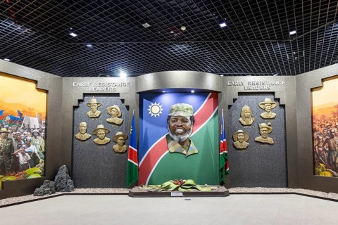 The Independence Memorial Museum in Windhoek, Namibia- 9 August, 2025: honors Dr. Sam Nujoma and