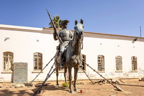 Windhoek, Namibia - 11 August, 2025: the Alte Feste is a fortress and museum