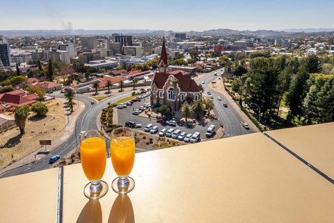 Windhoek Sky Restaurant is an upscale dining venue located on the 4th floor of the Independence