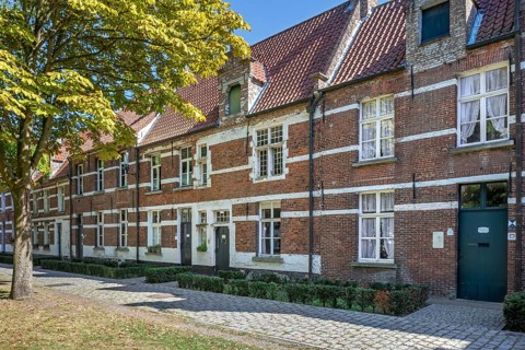 17th century beguines' houses in the Sint-Alexiusbegijnhof, Saint Alexius beguinage in the city