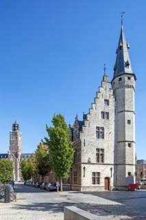 Butcher's Hall, Vleeshuis, archaeological museum in the historic city centre of Dendermonde,