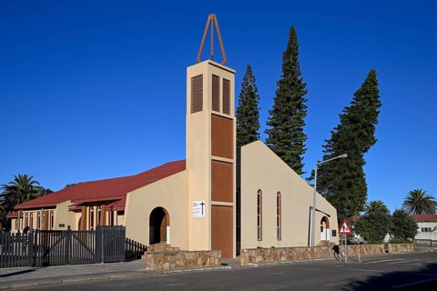 Dutch Reformed Church, Oranjemund, Diamond Sperrgebiet, Karas Region, Namibia