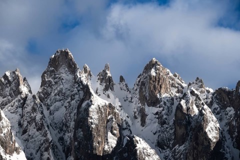 View of the Haunhold, Haunold Group, San Candido, Val Pusteria, Sesto Dolomites, Dolomites, South