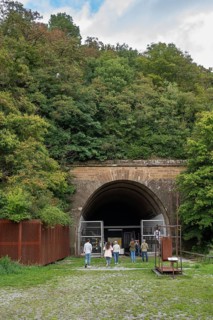 Entrance to the Old Engelberg Tunnel, first motorway tunnel in Germany, 1944 and 1945 production
