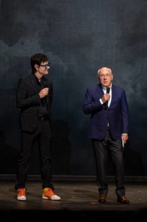 Fabrice Becker (Creative Director) and Marek Lieberberg (CEO Live Nation Germany) in front of the