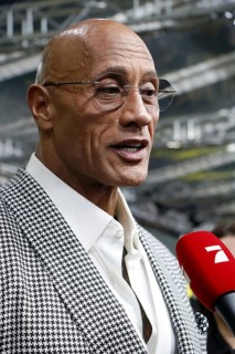 Dwayne Johnson at the premiere of THE SMASHING MACHINE, at the Zoo Palast in Berlin on 22 September