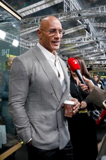 Dwayne Johnson at the premiere of THE SMASHING MACHINE, at the Zoo Palast in Berlin on 22 September