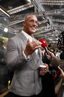 Dwayne Johnson at the premiere of THE SMASHING MACHINE, at the Zoo Palast in Berlin on 22 September