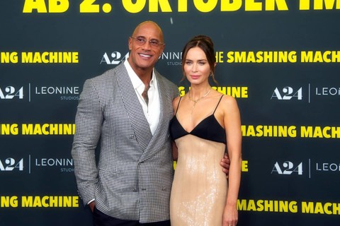 Dwayne Johnson, Emily Blunt, THE SMASHING MACHINE, Red Carpet for the German premiere at ZOO