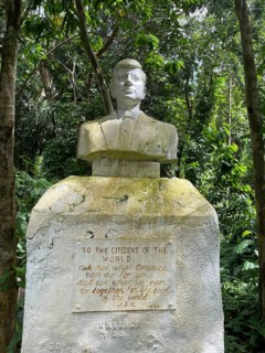 Kennedy statue and memorial of friendship with the USA, Negros Occidental, Philippines
