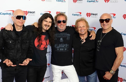 Joe Satriani, Michael Anthony, Sammy Hagar, Kenny Aronoff and Rai Thistlethwayte at the 2025