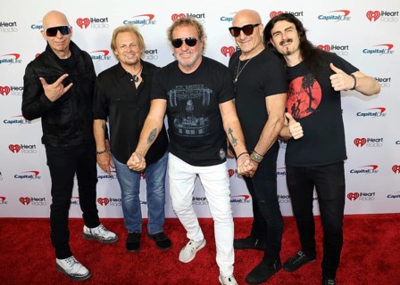 Joe Satriani, Michael Anthony, Sammy Hagar, Kenny Aronoff and Rai Thistlethwayte at the 2025