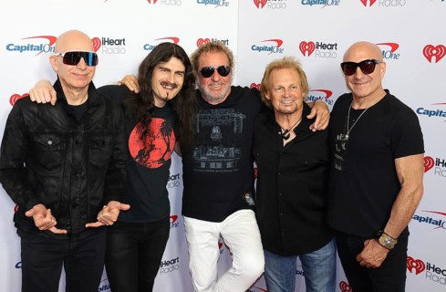 Joe Satriani, Michael Anthony, Sammy Hagar, Kenny Aronoff and Rai Thistlethwayte at the 2025