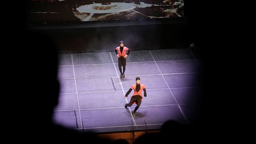 Male dancers from Fire of Anatolia perform the traditional Lezginka dance in Gaziantep, showcasing