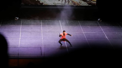 Male dancers from Fire of Anatolia perform the traditional Lezginka dance in Gaziantep, showcasing
