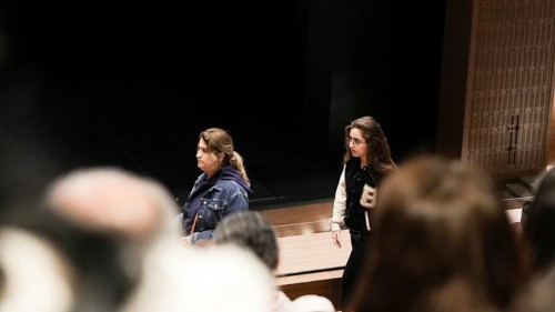 Audience members gather inside the theater before the start of the Fire of Anatolia show in