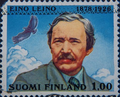 Eino Leino (1878-1926) was a Finnish poet. Portrait on Finnish postage stamp