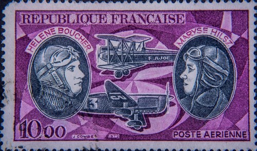 Hélène Boucher (1908-1934) a well-known French pilot in the early 1930s and Maryse Hilsz