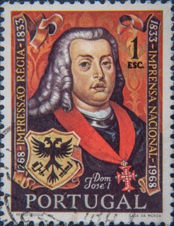 Joseph I or Dom José l of Portugal (1714-1777) was King of Portugal from 1750 to 1777. Portrait on