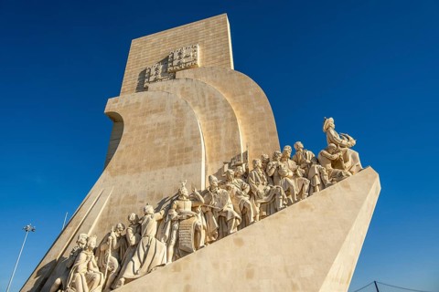 Lisbon, Portugal - January 1, 2025 - Monument to the Discoveries in Belem