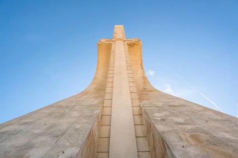 Lisbon, Portugal - January 1, 2025 - Monument to the Discoveries in Belem