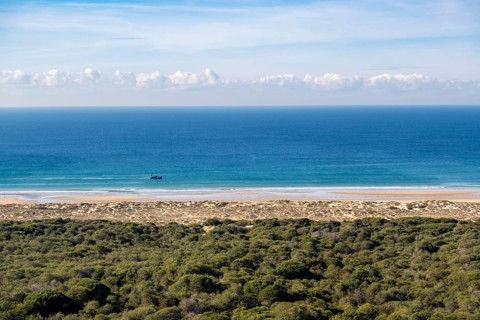 Amazing, Aerial View of Caparica Coast, Portugal