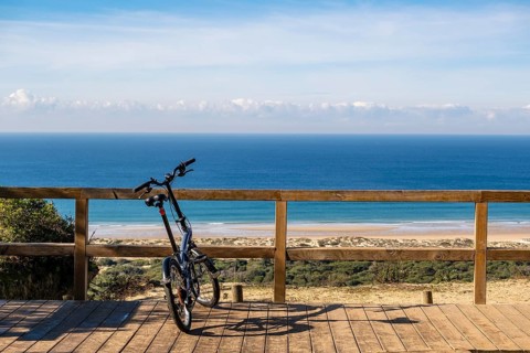 Amazing, Aerial View of Caparica Coast, Portugal