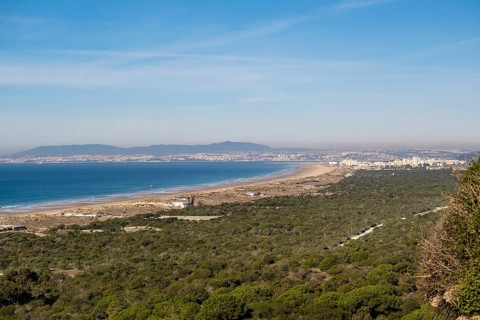 Amazing, Aerial View of Caparica Coast, Portugal