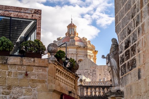 Mediterranean architecture of Mdina, next to Rabat, inland Malta
