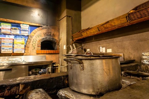 Big silver pot in South African restaurant. It's a feast for the senses. From street food to fine
