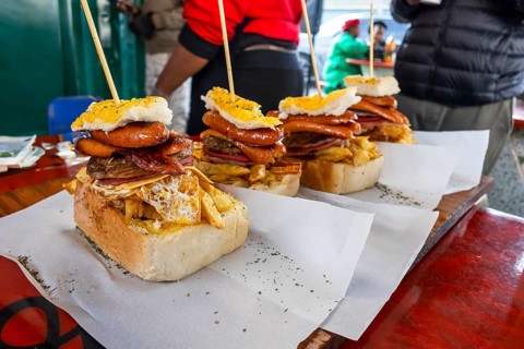 The iconic Soweto Kota — a true south african street food masterpiece. loaded with chips, eggs,