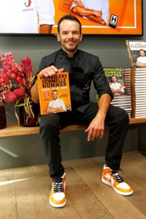Chef Steffen Henssler at the presentation of his new cookbook HENSSLERS SCHNELLE NUMMER - mornings,