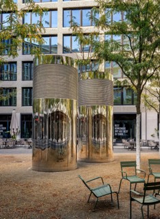 Bicycle car park, inner courtyard, Am Tacheles, Oranienburger Straße, Berlin, Germany