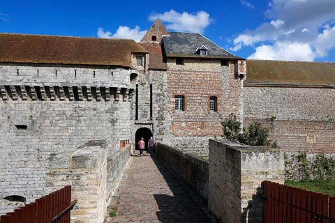 Medieval castle Dieppe, Château de Dieppe, hilltop castle, Alabaster Coast, Côte d'Albatre, Dieppe,