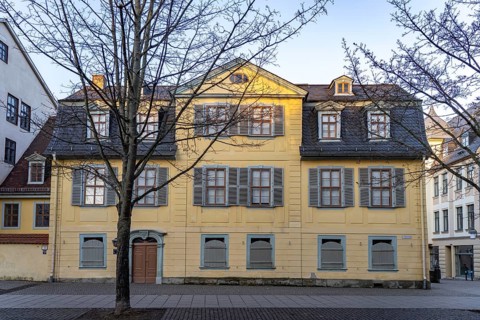 Friedrich Schiller's house on the Esplanade in Weimar, Thuringia, Germany