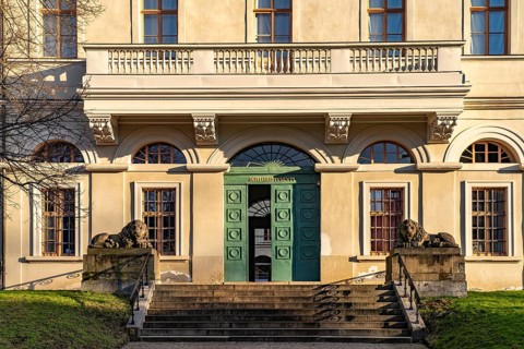 Portal to the Palace Museum in Weimar, Thuringia, Germany