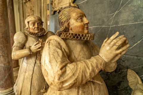 The epitaph for Dorothea Susanne von der Pfalz in the town church of St Peter & Paul or