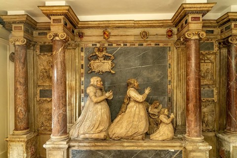 The epitaph for Dorothea Susanne von der Pfalz in the town church of St Peter & Paul or