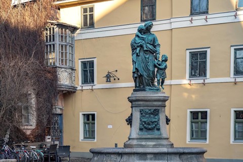 The Donndorf Fountain in Weimar, Thuringia, Germany