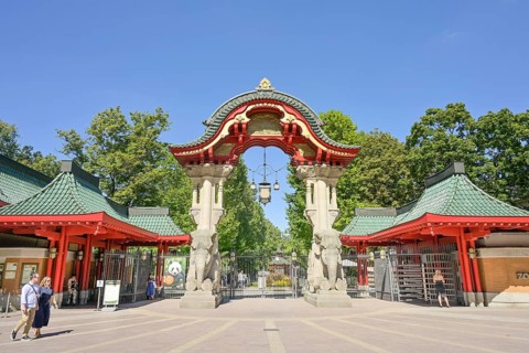 Elefantentor, entrance Zoologischer Garten, Budapester Straße, Tiergarten, Mitte, Berlin, Germany
