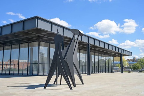 Neue Nationalgalerie, Kulturforum, Potsdamer Straße, Tiergarten, Mitte, Berlin, Germany
