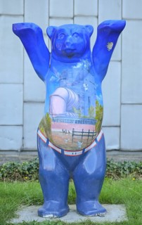 Buddy Bear of the TU, Technical University, Straße des 17. Juni, Charlottenburg,