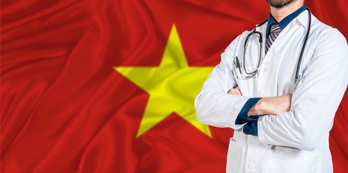 Vietnam national health system. Vietnam health and medical insurance concept