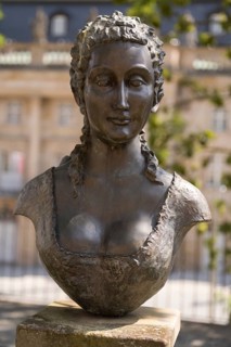 Margravine Wilhelmine, Bust, Bayreuth, Upper Franconia, Franconia, Bavaria, Germany