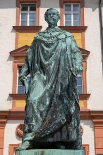 Maximilian II, King of Bavaria, Statue, Old Castle, Tax Office, Bayreuth, Upper Franconia,