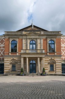 Festival Theatre, Festival Hill, on the Green Hill, Bayreuth, Upper Franconia, Franconia, Bavaria,